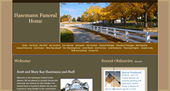 Desktop Screenshot of hasemannfuneralhome.com